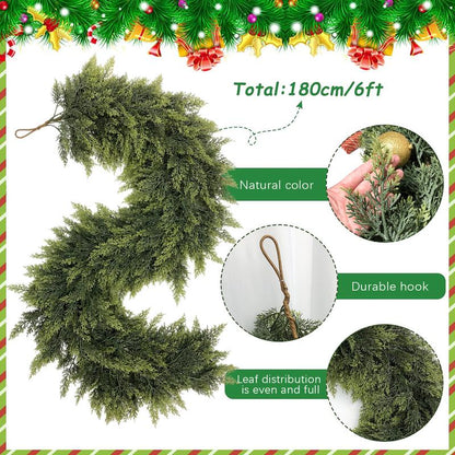 9 FT Artificial Cedar Garlands